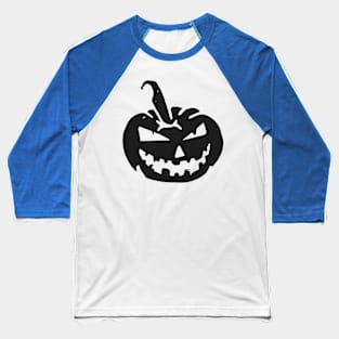 Smiling Pumpkin Baseball T-Shirt